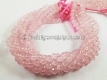 Rose Quartz Faceted Round Beads